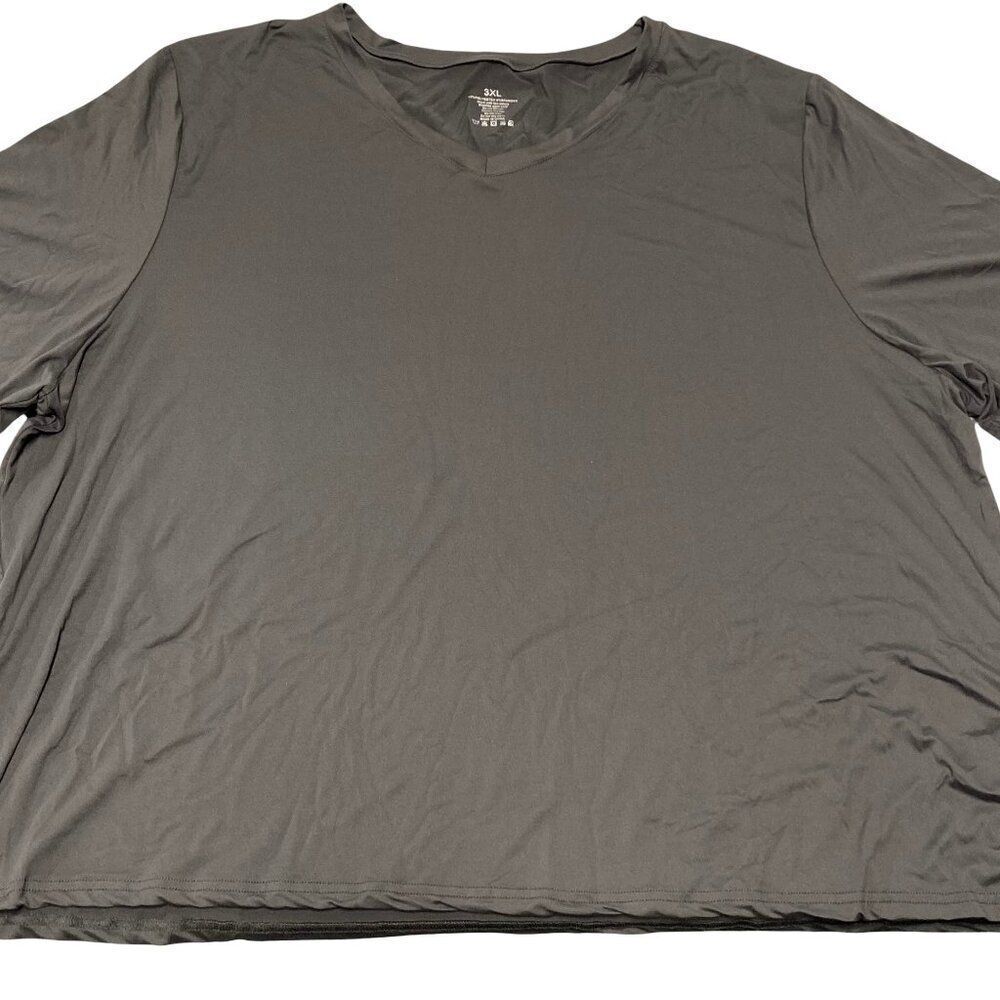 Gray Color V-Neck T-Shirt